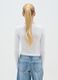 Girls' stretch cotton white regular fit top_1