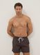 Brown regular-fit swim shorts with drawstring_0