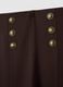 Brown Leggings with Decorative Buttons_5