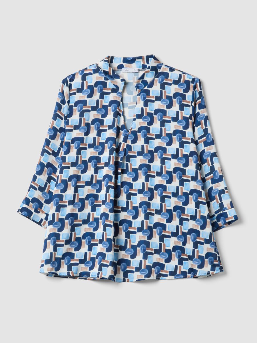 Regular-fit multicolour print blouse_0