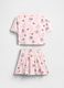 Pure cotton T-shirt and skirt set_2