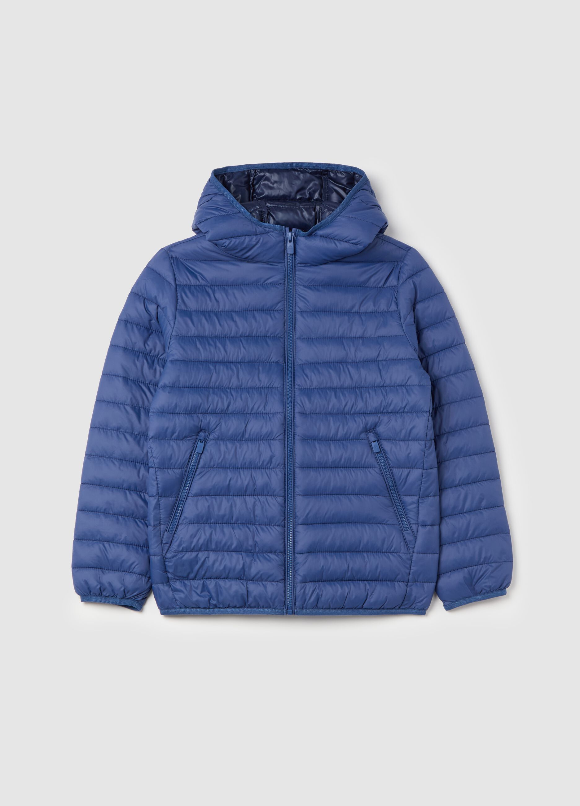 Piumino ultralight con cappuccio