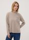 Maglia cammello in misto viscosa con ricamo paillettes regular fit_0