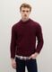 Maglione girocollo bordeaux in misto lana_1