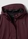 Red rain jacket with zip and hood_5