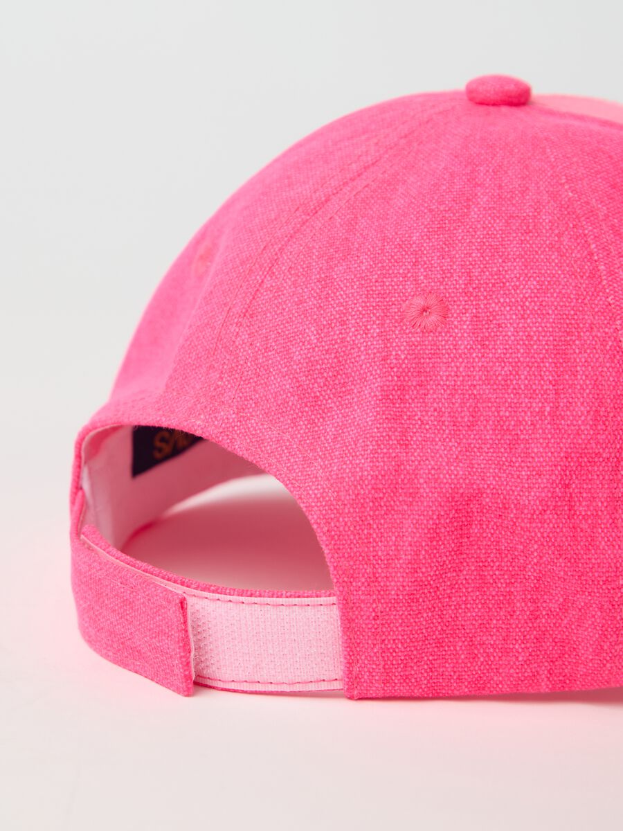 Pink baseball cap with diamanté heart_2