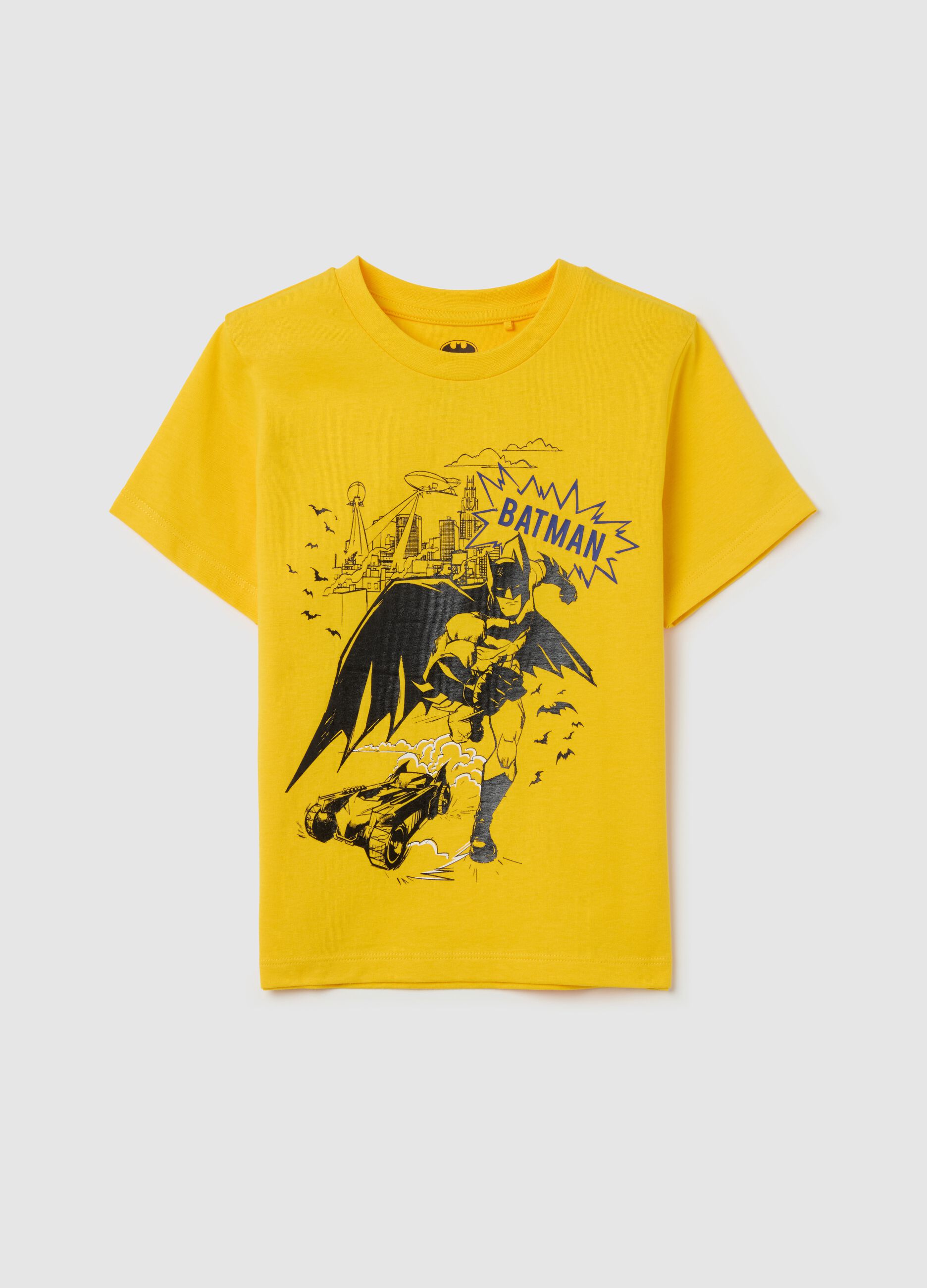 T-shirt in cotone con stampa Batman