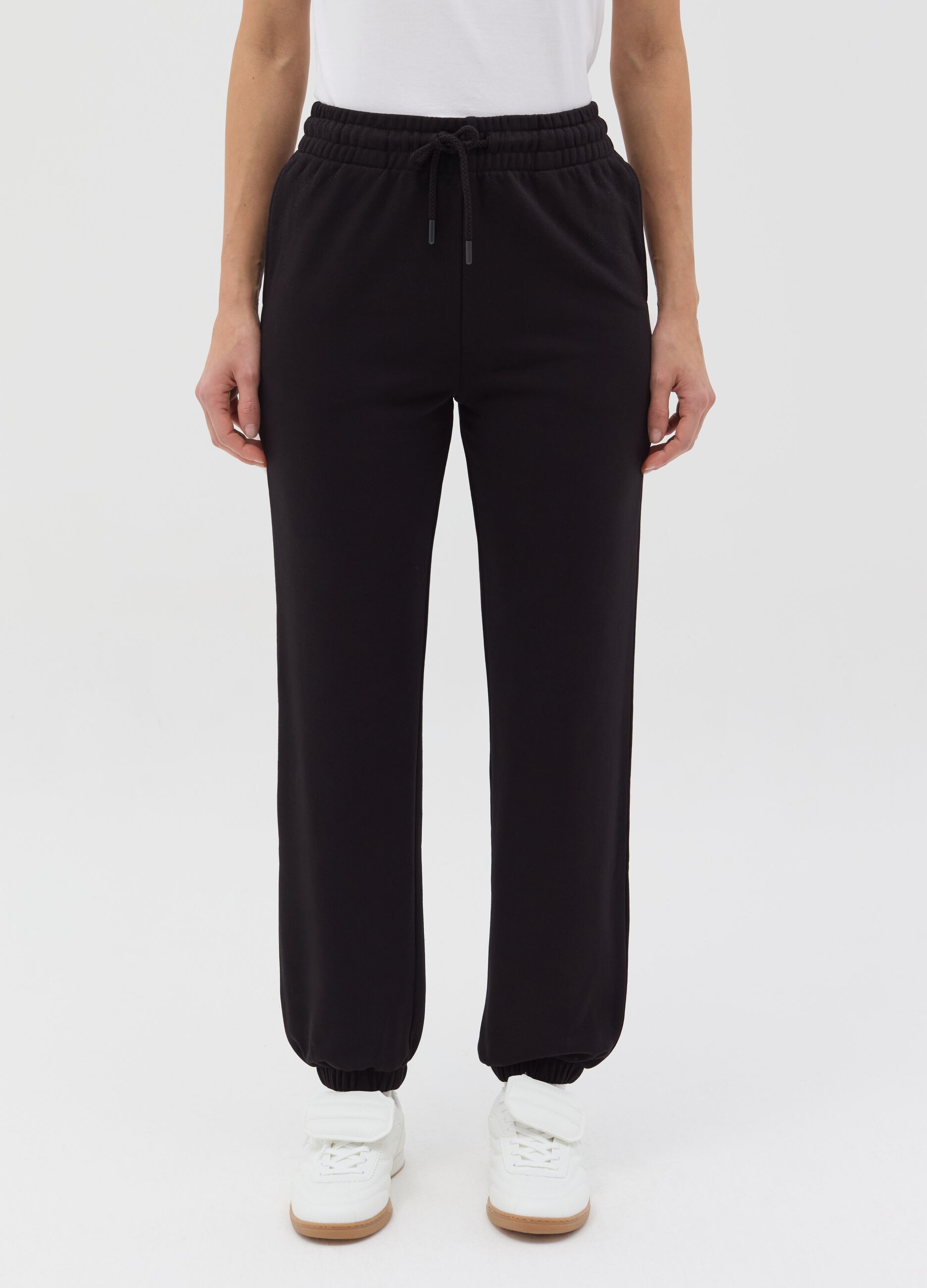 Essential joggers in fleece with drawstring
