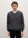 Grey regular fit lambswool sweater_1