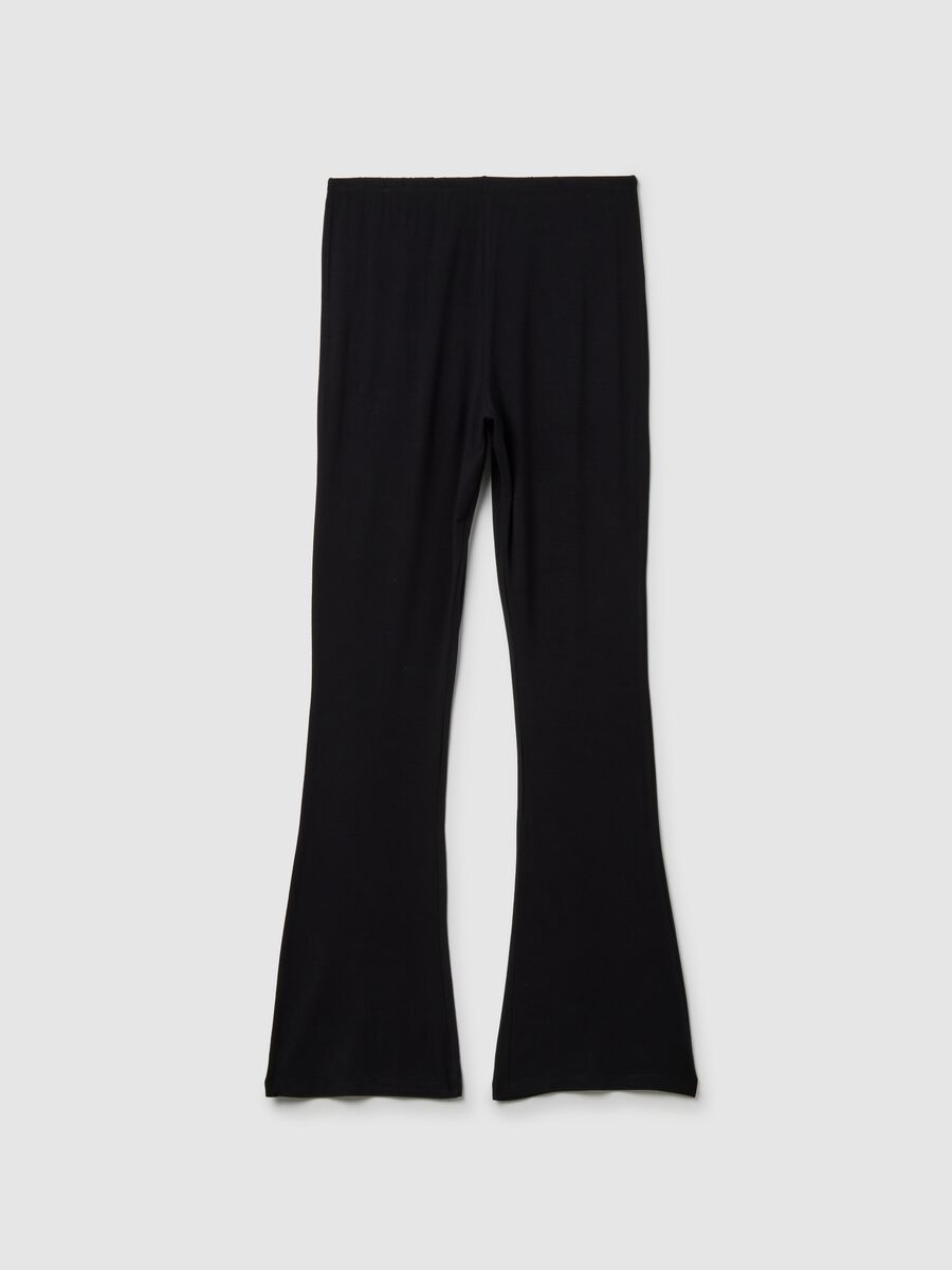 Black Maternity Stretch Leggings_4