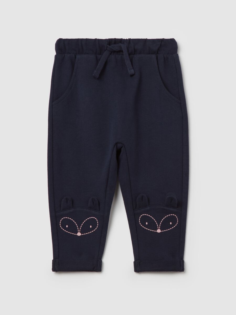 Joggers with drawstring and print_0