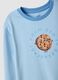 Light blue organic cotton pyjamas with biscuit print_2