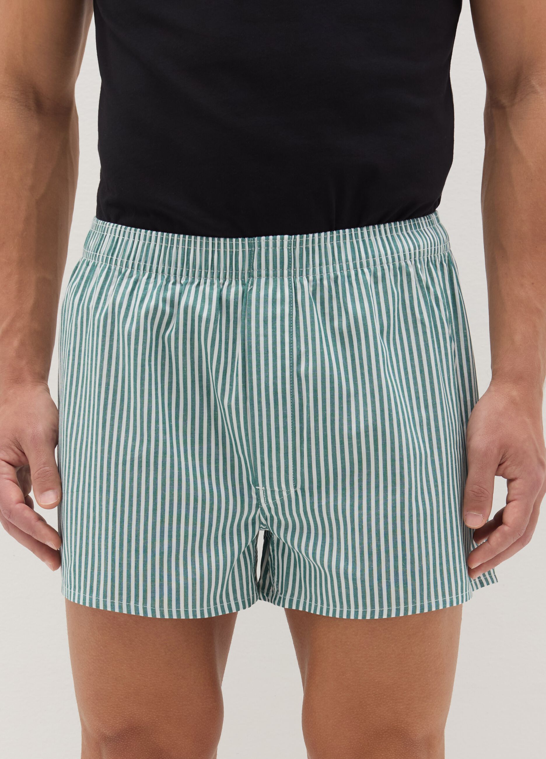 Two-pack woven boxer shorts with pattern