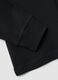 Black pure cotton long-sleeve crew-neck T-shirt, regular fit_5