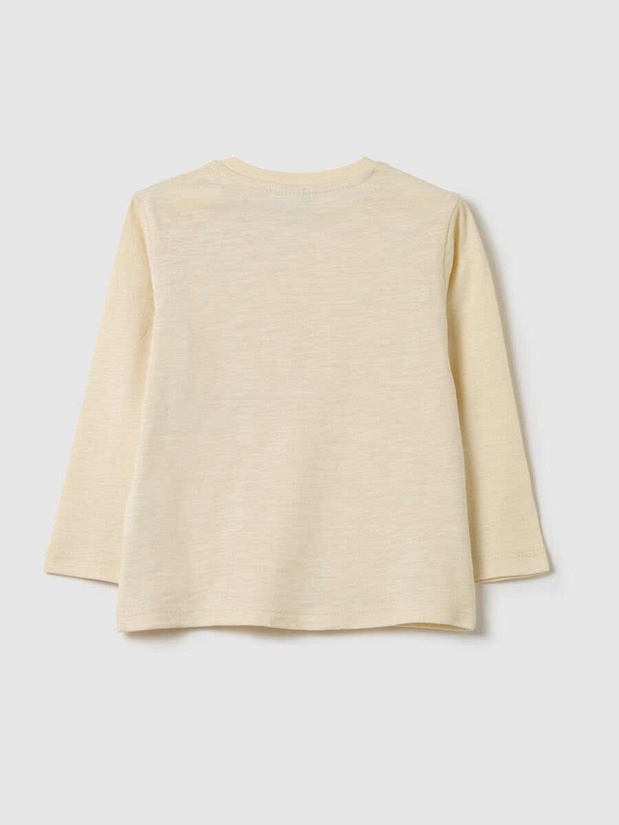 Children's beige pure cotton sweater_1