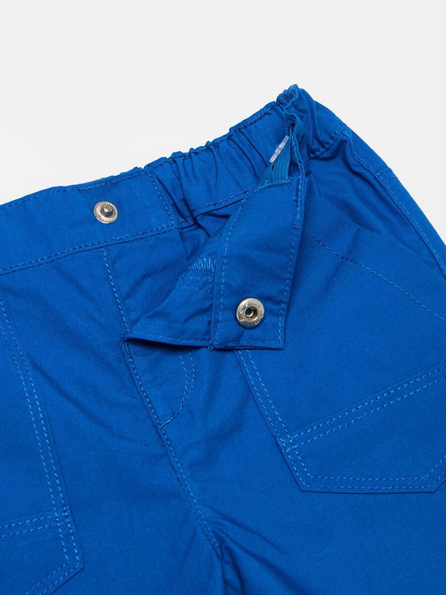 Poplin shorts with pockets_1