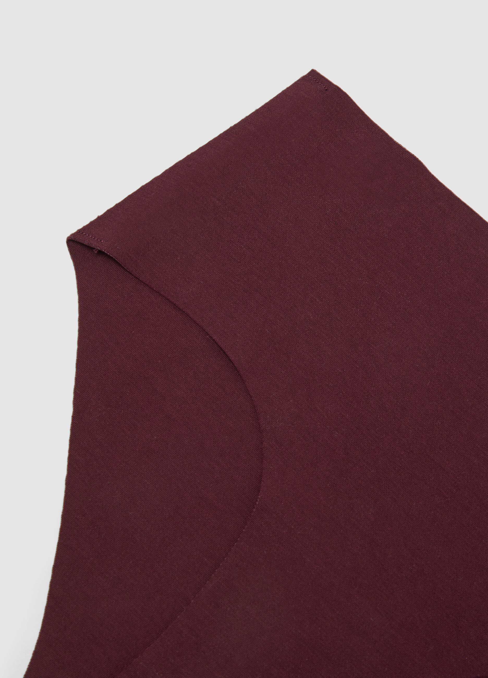 Slip hipster viola in cotone organico elasticizzato