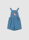 Denim dungarees with bows application_0