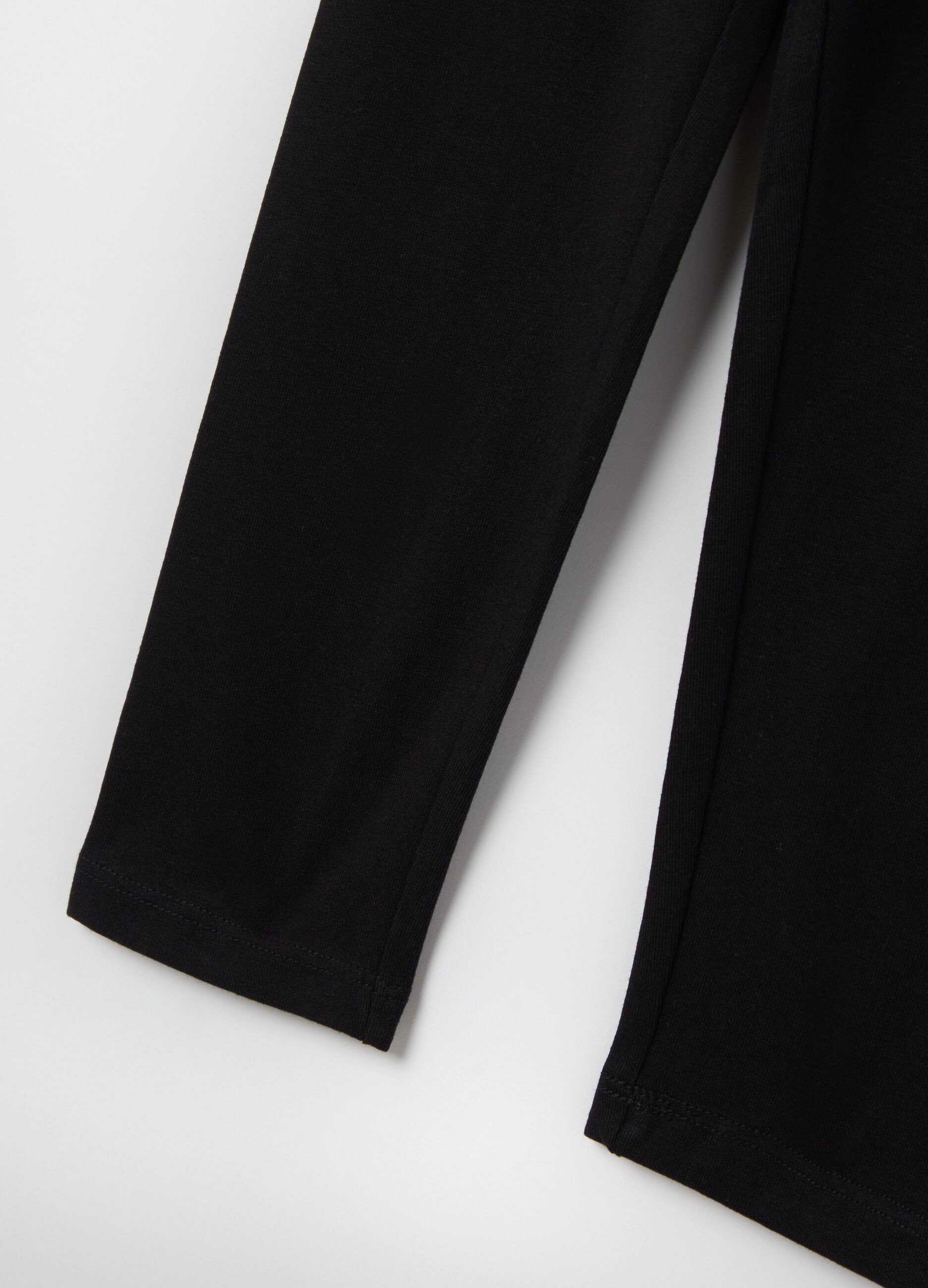Stretch cotton leggings