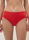Slip bikini rossi in tessuto elasticizzato con laccetti laterali_1
