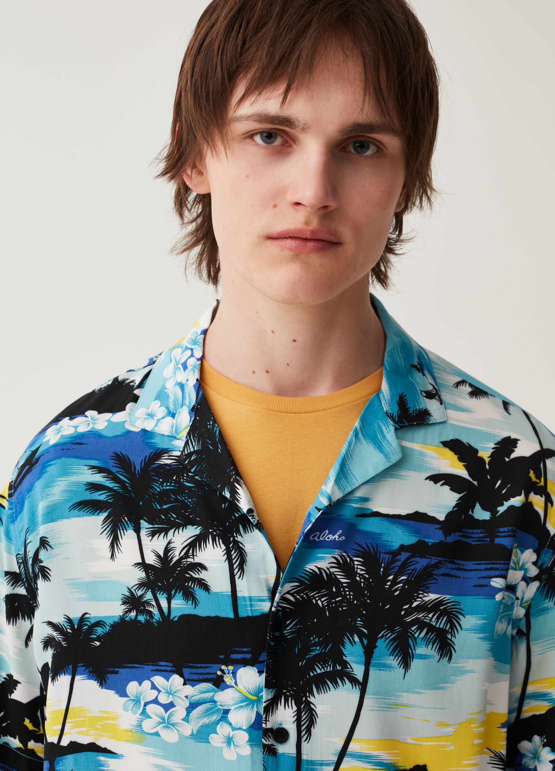 Camicia oversize in viscosa sostenibile Grand&Hills_0