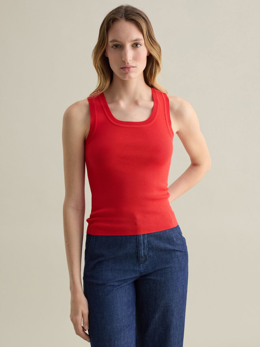 Solid colour tank top_1