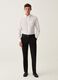 Black slim-fit trousers_0