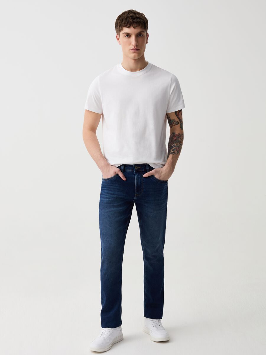 Skinny-fit jeans with five pockets_0