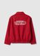 Red pure cotton jacket regular fit for boys_4