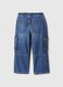 Baggy-fit cargo jeans with drawstring_1
