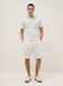 White relaxed-fit cotton-blend shorts_0