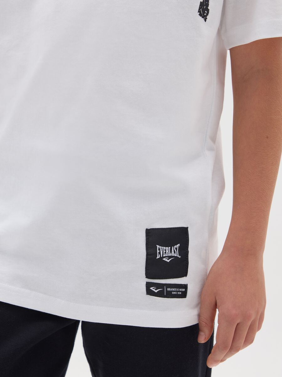 Boys' Pure Cotton White T-Shirt with Logo_2