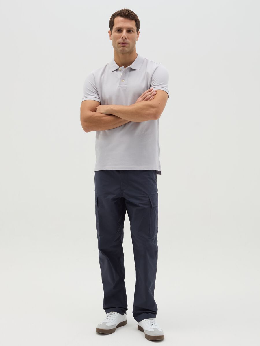 Slim-fit polo shirt in organic cotton_1