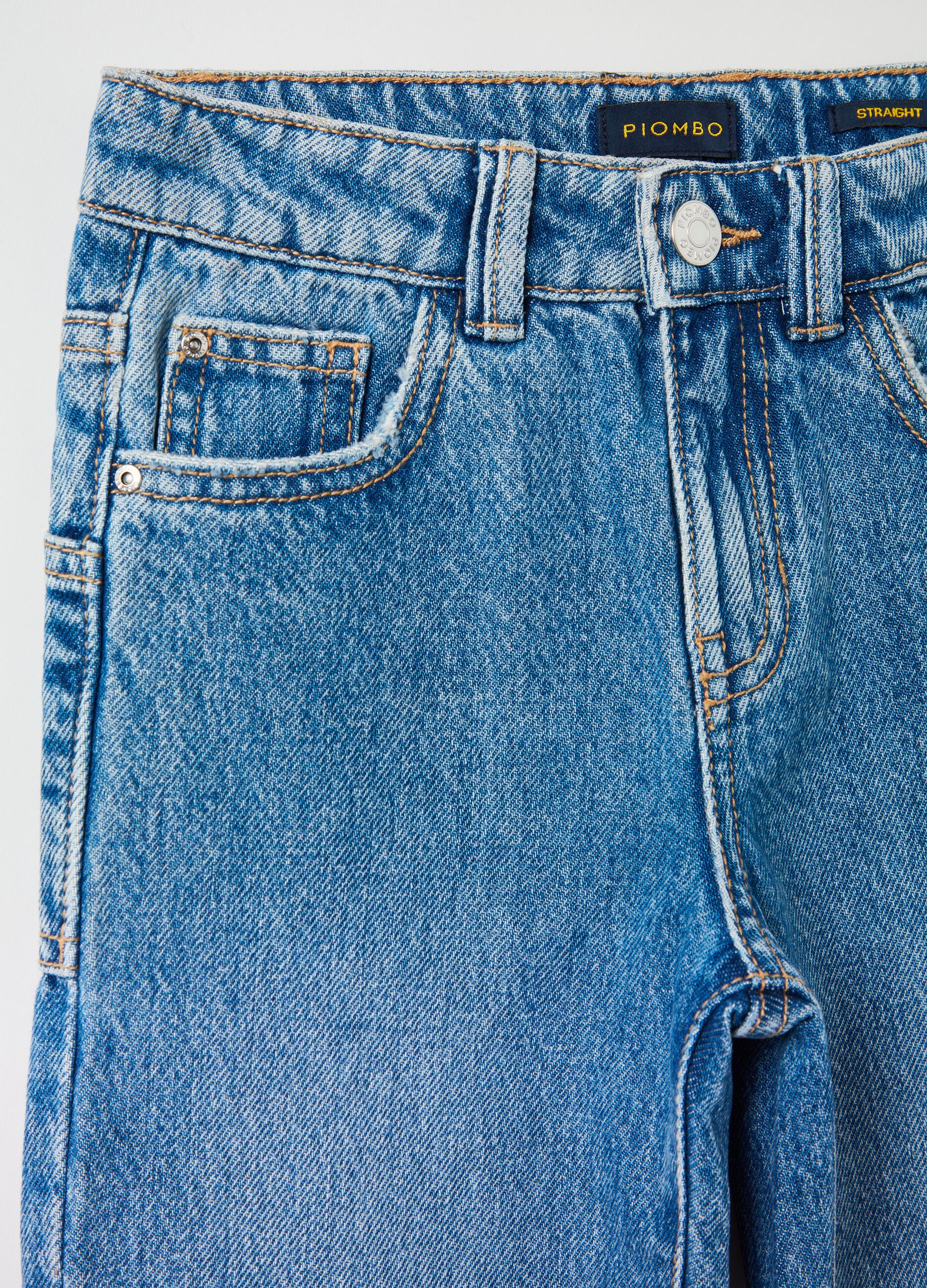 Jeans straight fit cinque tasche 