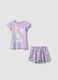 Girls' purple pure cotton short pyjamas regular fit with Molang_0