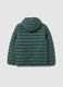 Boys' green mixed fabric jacket, regular fit_1