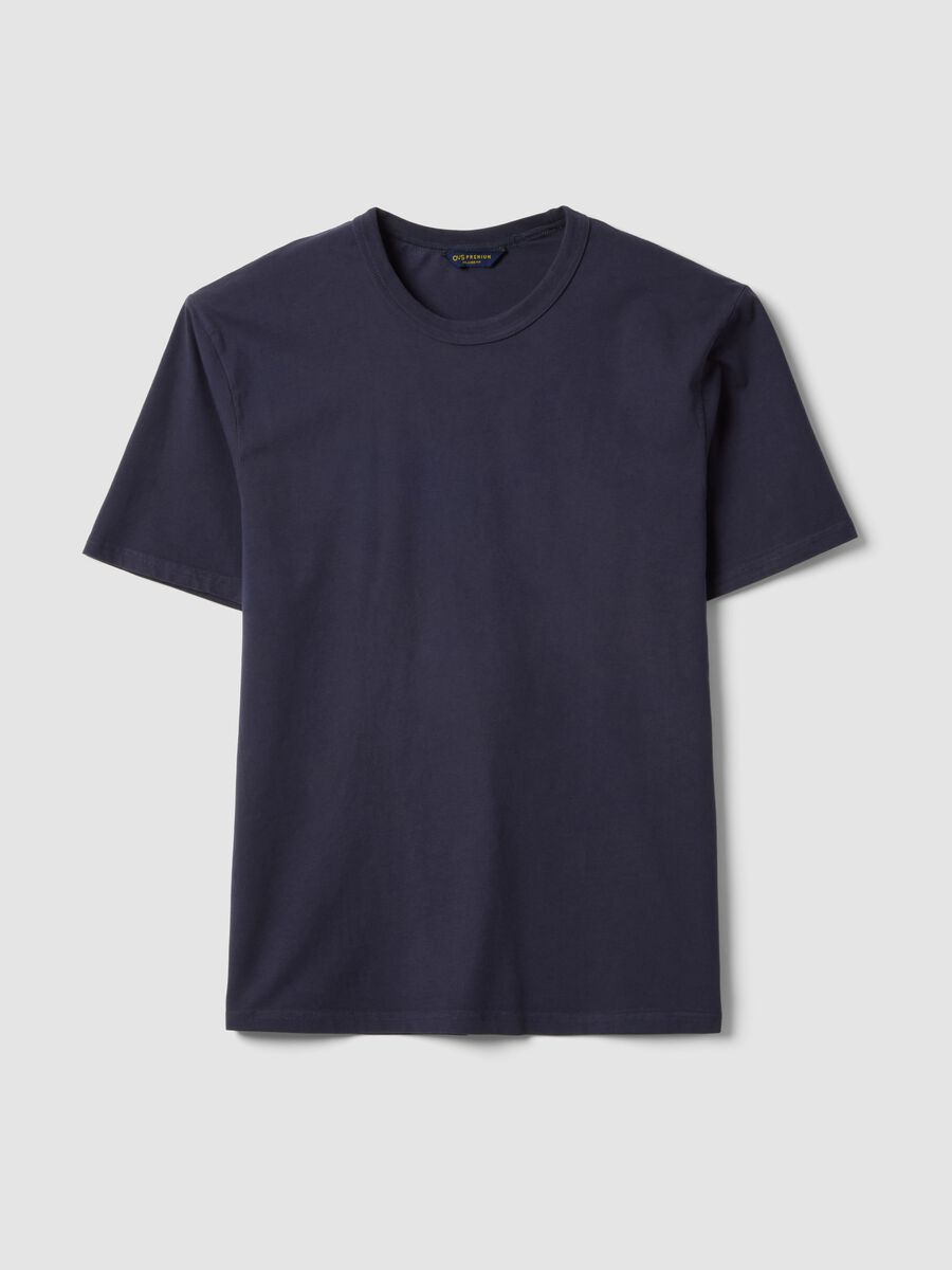 Navy pure cotton relaxed-fit T-shirt_4