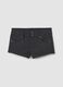 Grey stretch viscose skinny-fit shorts_0
