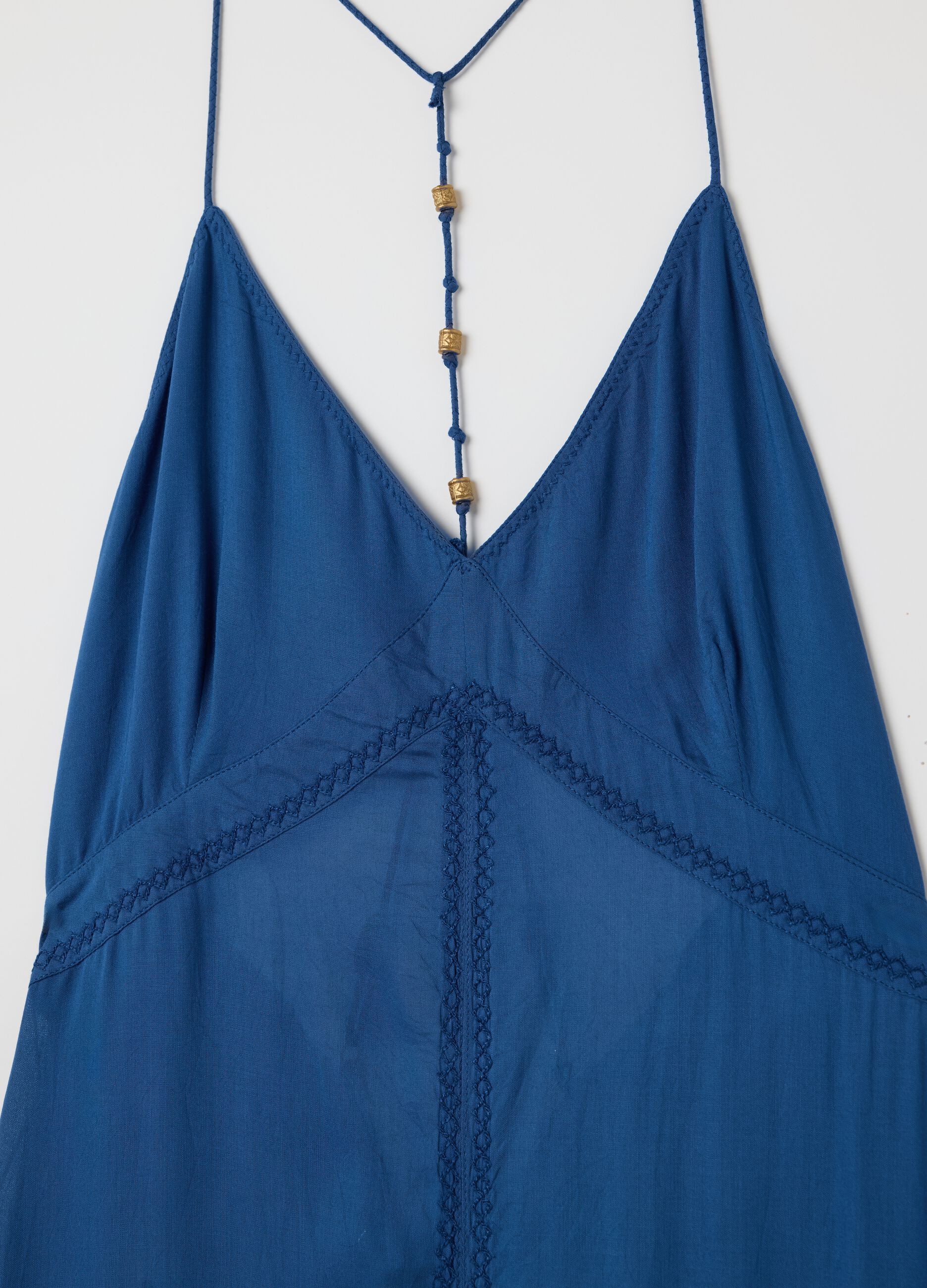 Long viscose beach cover-up dress