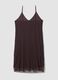 Brown fitted stretch dress with sequins_6