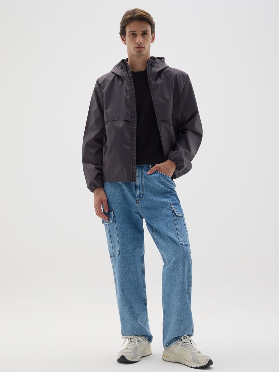 Men's Jacket in Grey Regular Fit_1
