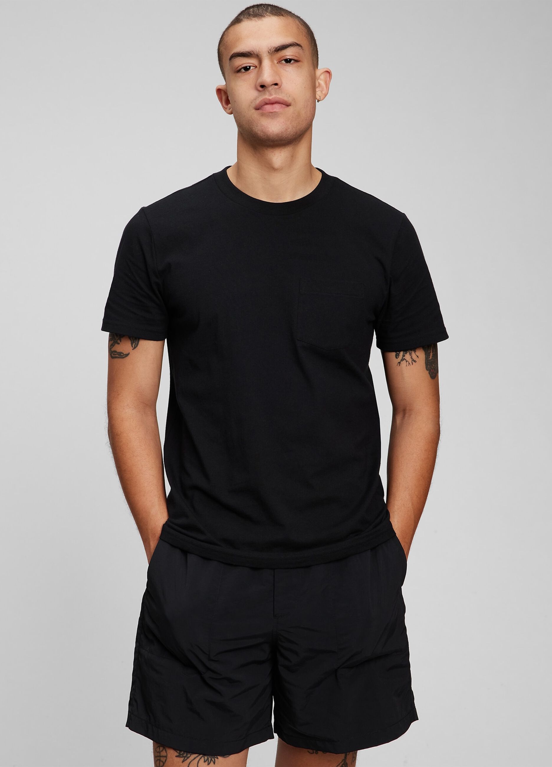 Cotton T-shirt with pocket