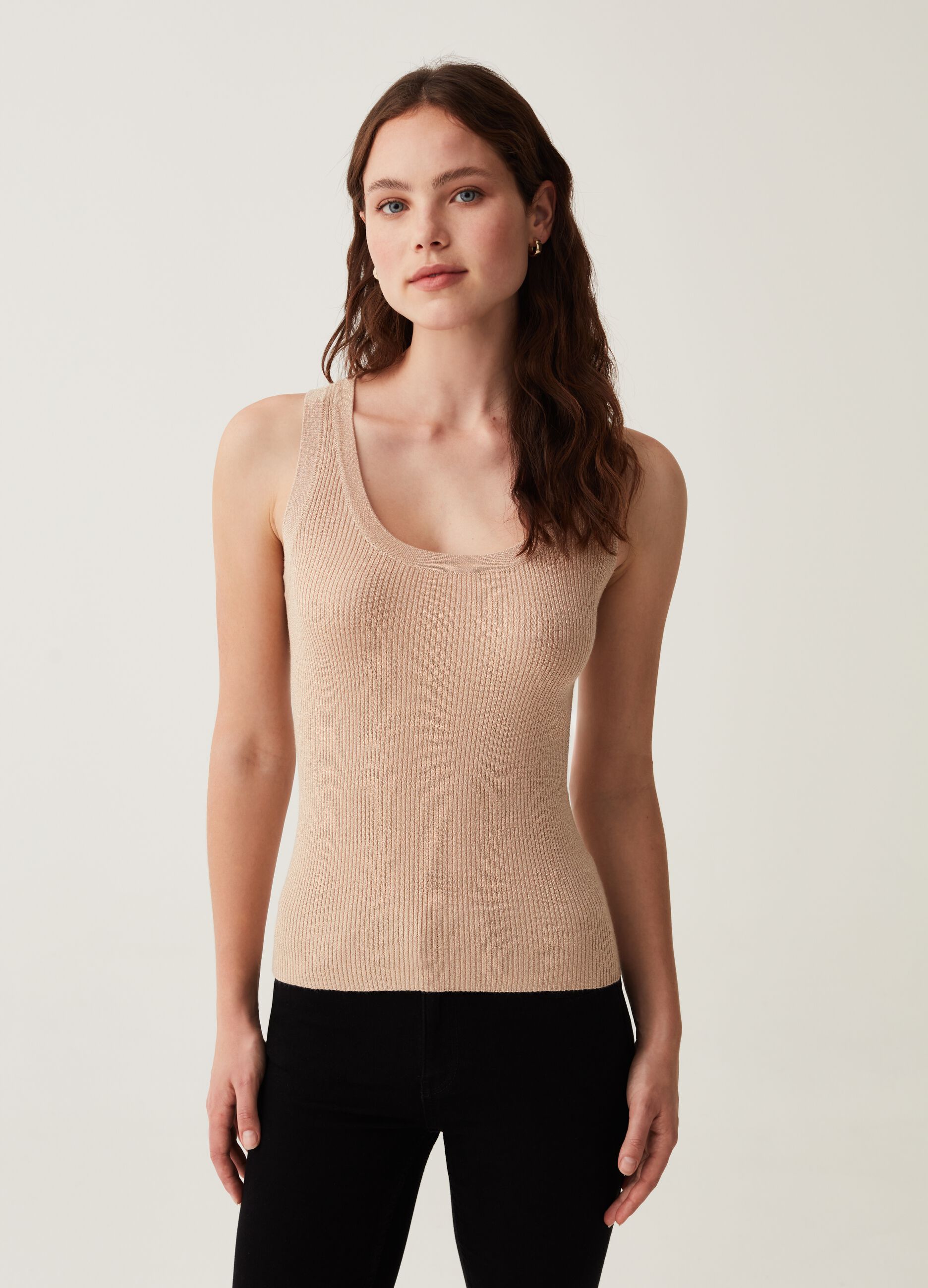 Tank top in lurex a costine_0