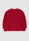 Red knitted cardigan for girls regular fit_1