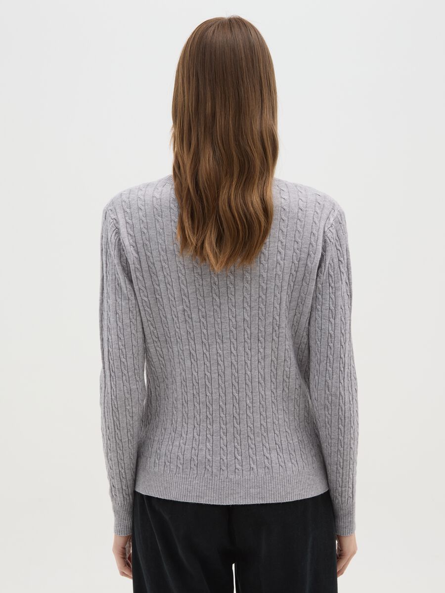 Grey Interwoven Regular Fit Jumper_2