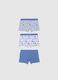 Children's multicolor cotton blend regular fit boxer tripack_1