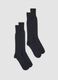 2-pack of long blue stretch cotton socks_0
