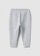 Grey pure cotton jogger trousers for baby regular fit_1