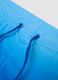 Blue stretch fabric boxer swim shorts_3
