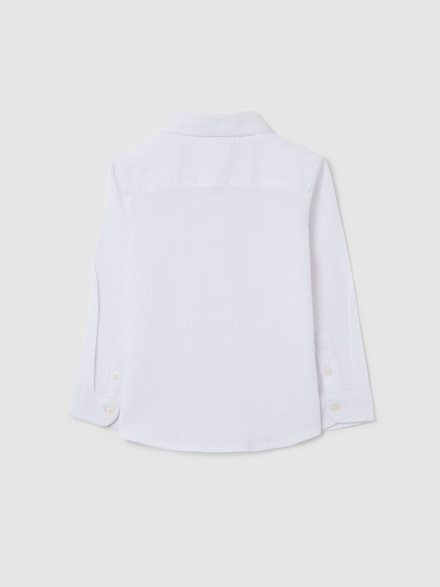White shirt in cotton canvas_1